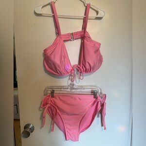 Wild Fable Bright Pink Bikini Set